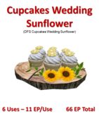 DFS Cupcakes Wedding Sunflower (Texture Only)