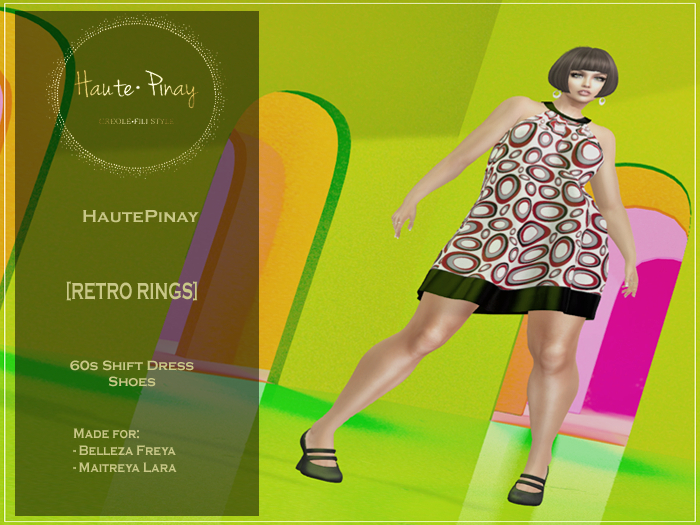HautePinay - 60s Shift Dress/Shoes [RETRO RINGS]