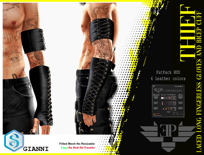L'Emporio&PL::*Thief*::-Archer Gloves-Signature GIANNI