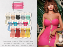 [COSMOS] Sarah Lace-Up Bodycon Dress Suede / 13 Colors Fatpack