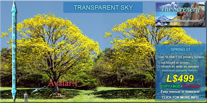 Seamless Spring Screen with Trees. Huge Version Photo Realistic Scenery. Perfect gift