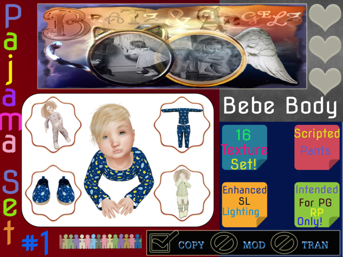 B&A - Pajama-Set #1 - Bad Seed Bebe Body