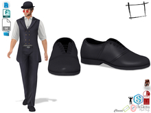 Dae Obj FBX Men's Wild West Black Classic Shoes Slink Male, Belleza Jake, Signature Gianni, Legacy