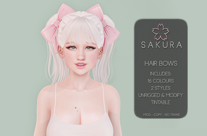 {Sakura} Hair Bows  - [ADDME]