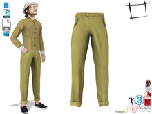 Dae Obj FBX Men's Traditional Oriental Chinese Tank Suit Pants Slink Male, Belleza Jake, Signature