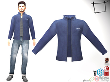 Full Perm Men's Open Front Fleece Jacket Slink Male, Belleza Jake, Signature Gianni, Ocacin Gamit