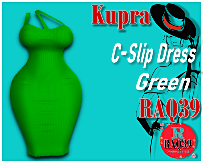 [R39] Kupra C-Slip Dress Green