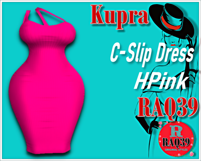 [R39] Kupra C-Slip Dress HPink
