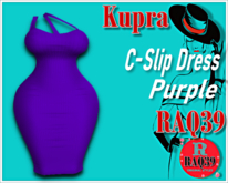 [R39] Kupra C-Slip Dress Purple