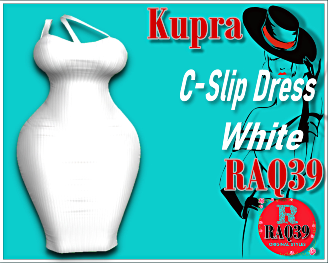 [R39] Kupra C-Slip Dress White