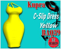 [R39] Kupra C-Slip Dress Yellow