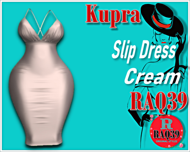 [R39] Kupra Slip Dress Cream
