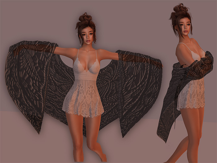 FA SilkyShawl Charcoal