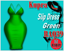 [R39] Kupra Slip Dress Green