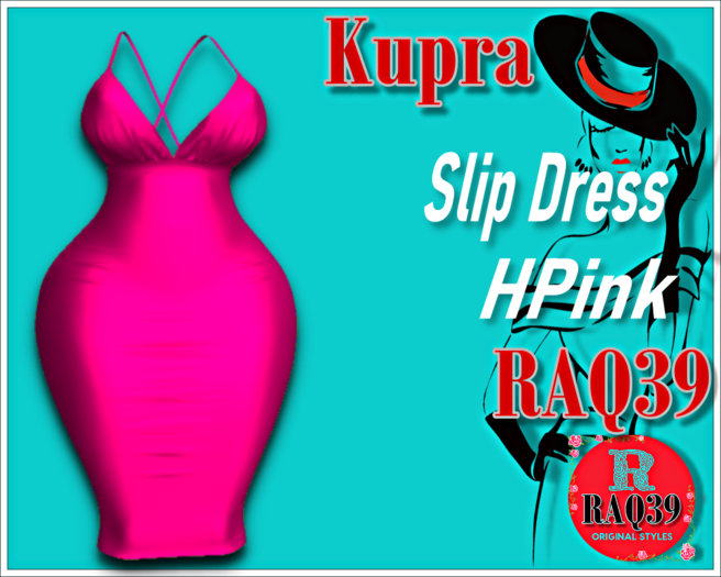 [R39] Kupra Slip Dress HPink