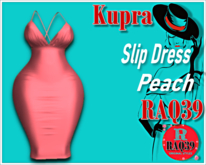 [R39] Kupra Slip Dress Peach