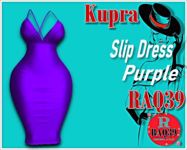 [R39] Kupra Slip Dress Purple
