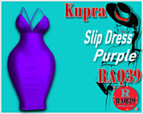 [R39] Kupra Slip Dress Purple