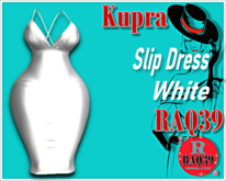 [R39] Kupra Slip Dress White