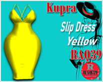 [R39] Kupra Slip Dress Yellow