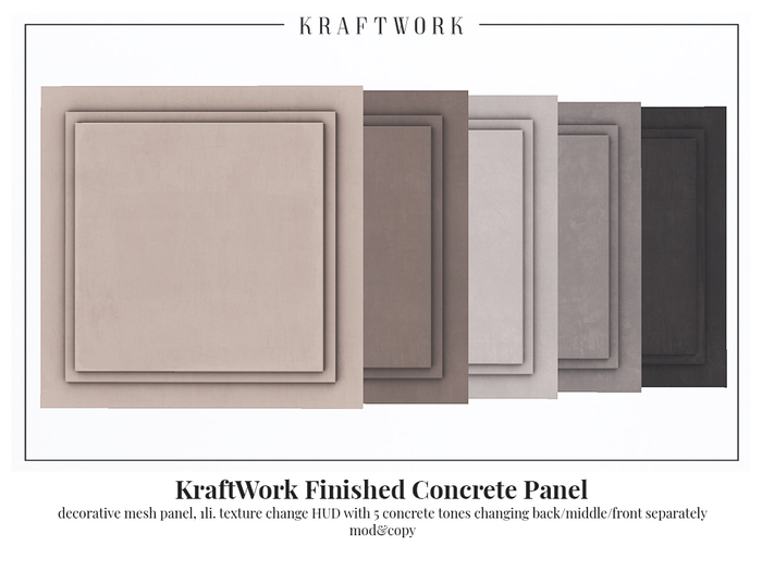 KraftWork Finished Concrete Panel (Add Me)
