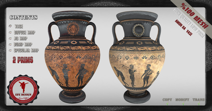 Amon Ra Vase Full Permission Efe Design 