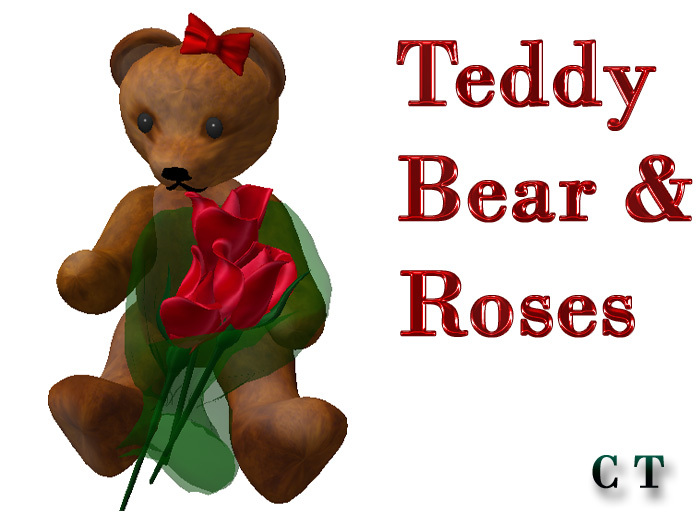 TEDDY BEAR & ROSES