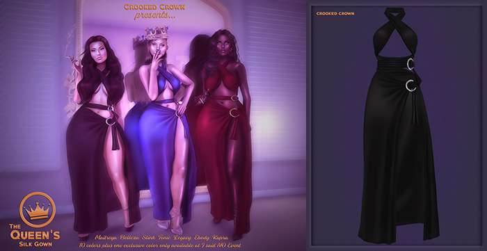 [CC] The Queen's Silk Gown [MASQUERADE] - Mesh Avatars