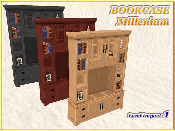 BOOKCASE - Millenium (1 LI) (Full perm)
