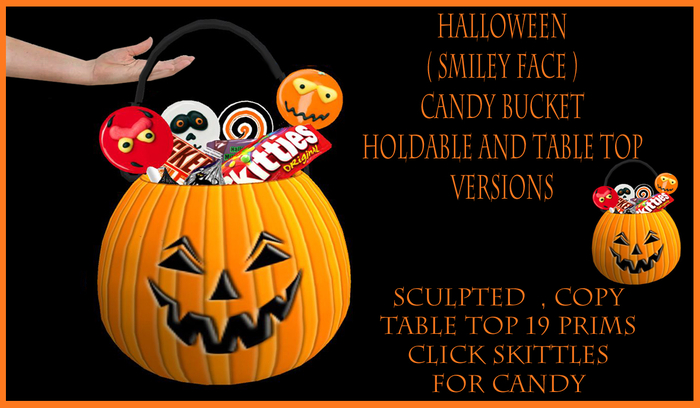 Halloween ( Smiley  Face  ) Candy Bucket