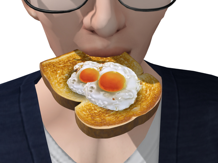 bread 2 egg (wear)