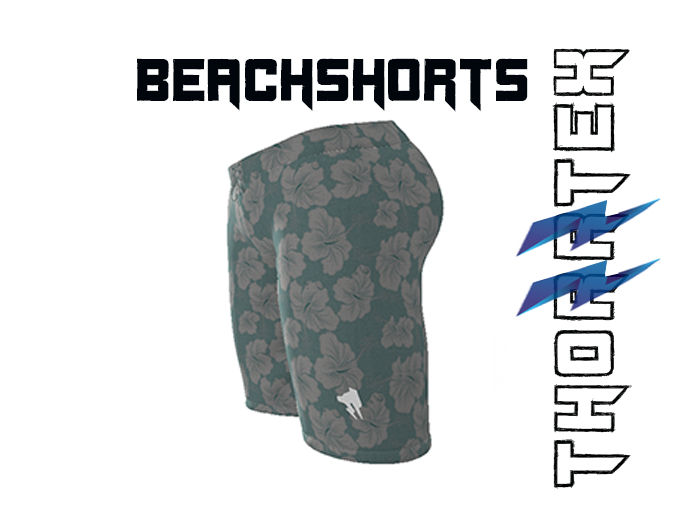 Thorrtex Shorts Hibiskus Skyblue