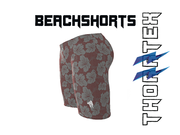 Thorrtex Shorts Hibiskus Red