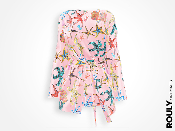ROULY :: "Medusa" Silk Robe - Seashell Pink