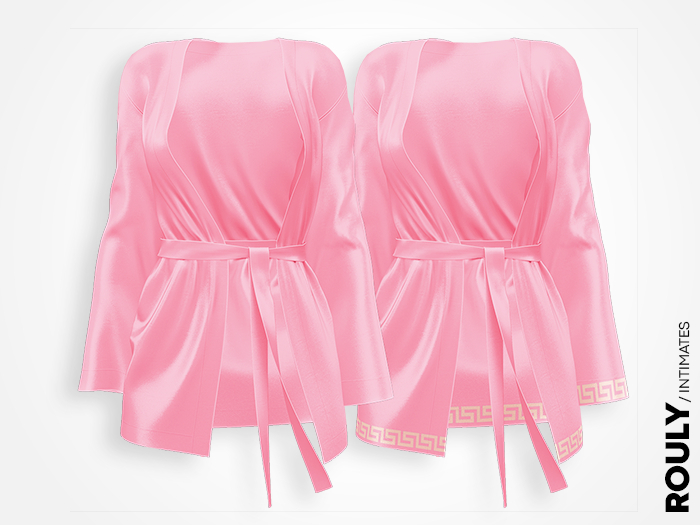 ROULY :: "Medusa" Silk Robe - Pink
