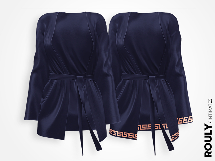 ROULY :: "Medusa" Silk Robe - Opium