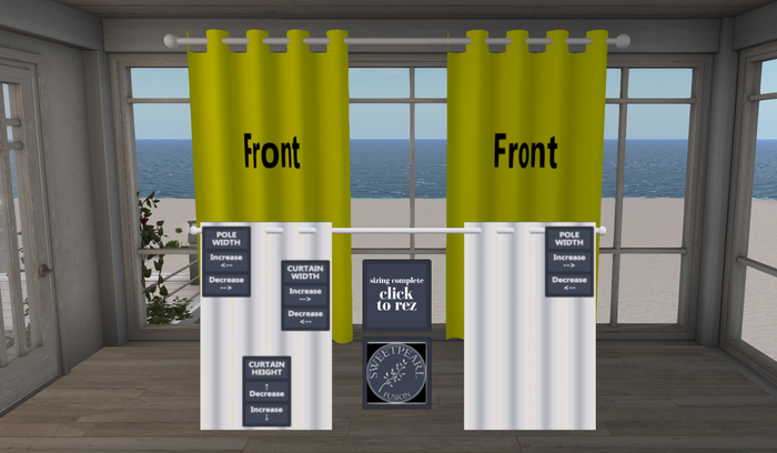 SweetPearl Fusion - Gentle Breeze Animated Curtains Sizing Demo