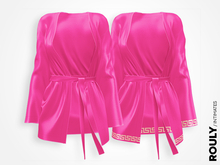 ROULY :: "Medusa" Silk Robe - Magenta