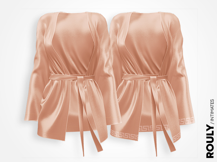 ROULY :: "Medusa" Silk Robe - Cream