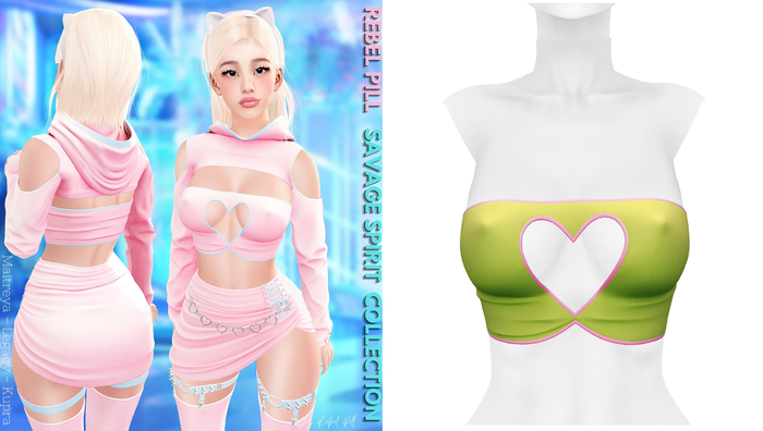 Rebelpill - Savage Spirit Collection Top Lime
