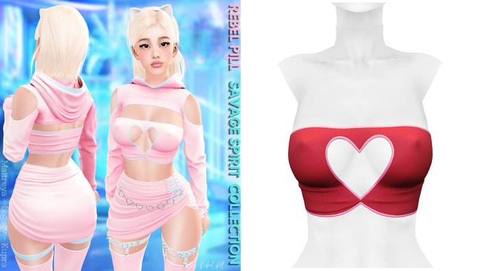 Rebelpill - Savage Spirit Collection Top Red