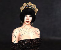 Adl Halo Tiara Gold Flowers Diamonds