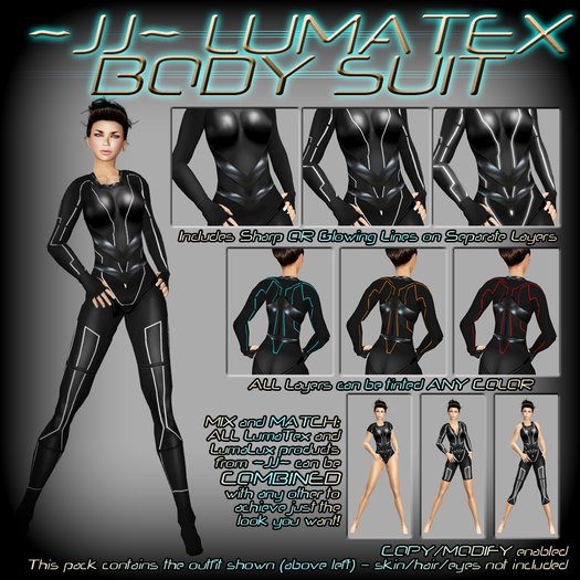 ~JJ~ LumaTex Body Suit (modest / full)