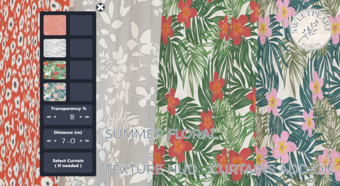 SweetPearl Fusion - Gentle Breeze Texture HUD 'Summer Floral'