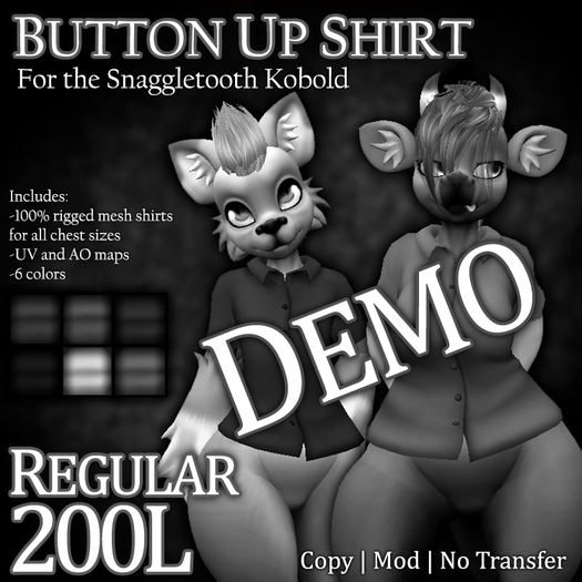 MOOPA Inc. Button Up Shirt for Kobold DEMO