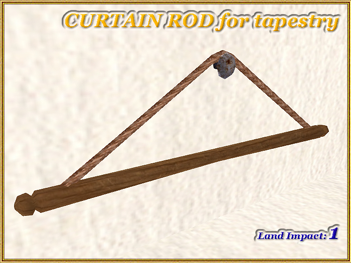 CURTAIN ROD - For tapestry (1 LI) (Full perm) FREE GIFT