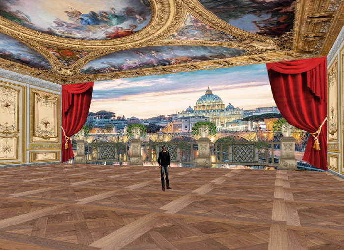 Romantic Skybox 1 prim Roma view  MOD TRANS