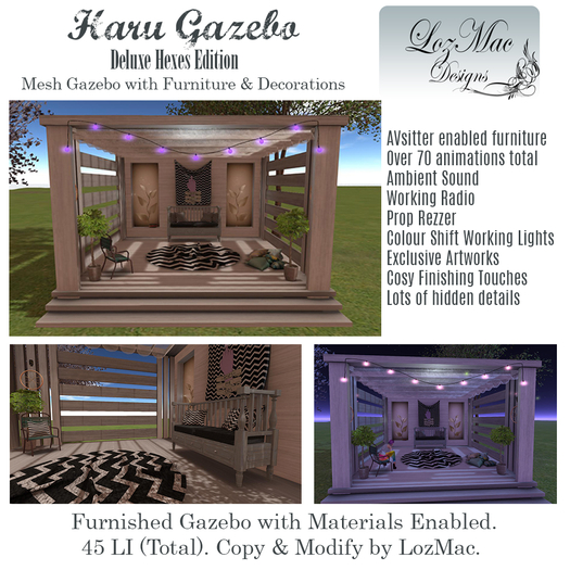 Haru Gazebo (Deluxe Hexes) - Over 70 Animations