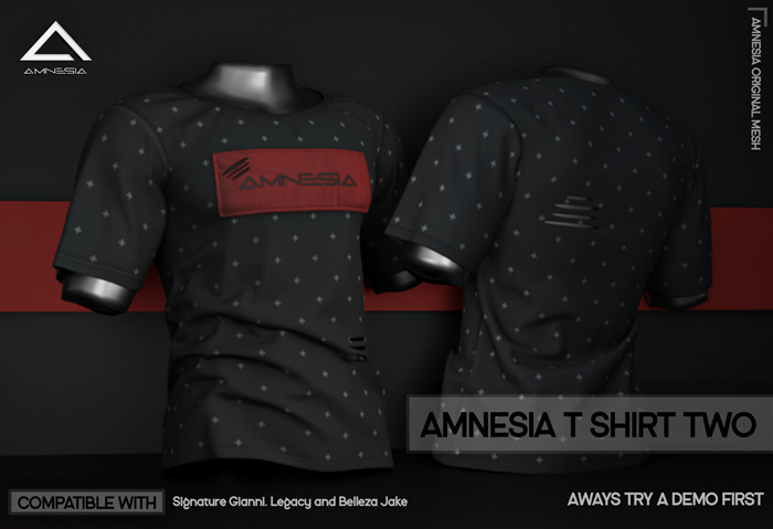 # AMNESIA - T-Shirt Two Black 2.0