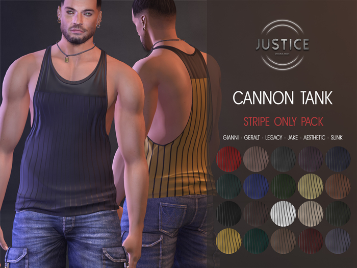[JUSTICE] CANNON TANK - STRIPES PACK
